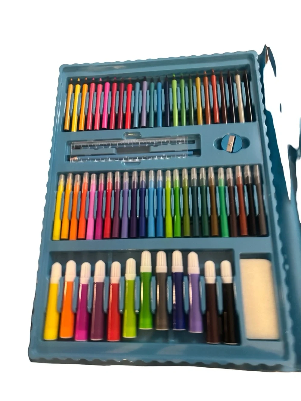 Blue Art Set - 208 Piece Kids Creative Kit